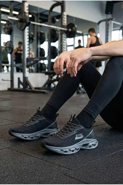 Slazenger ®   Ανδρικά αθλητικά παπούτσια I WİLLOW Premium Series Μαύρα / Μαύρ...