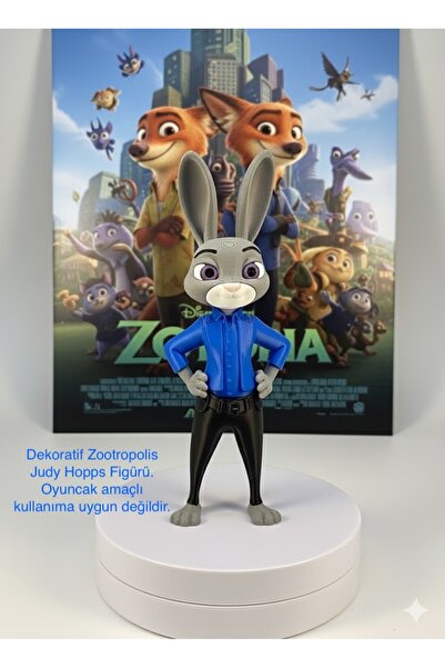 fyne Zootropolis Judy Hopps Tavşan Figürü – 10 cm Dekoratif Koleksiyon Objesi...