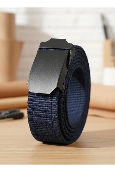 Deribond Curea Bărbați Bleumarin 4 Cm Pentru Blugi Si Pânză