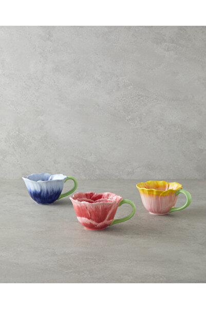 English Home Flowerella Dolomite Kupa 250 ml Pembe