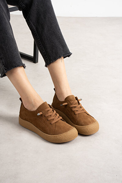 diclepolat Γυναικεία Ορθοπεδικά Αθλητικά Παπούτσια από Γνήσιο Δέρμα Ταν, Καθη...