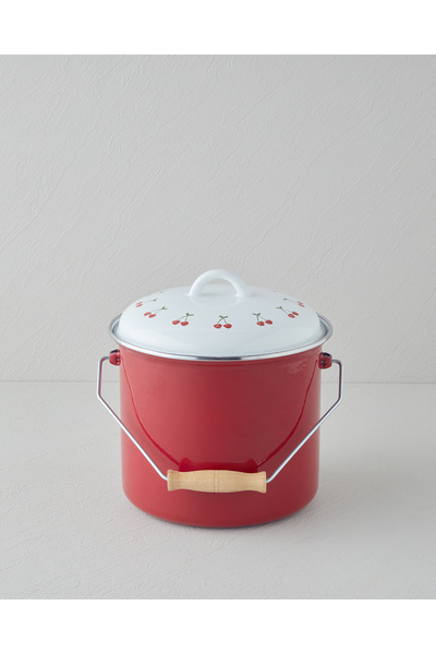 English Home Cherry Dream Emaye Bakraç 20 cm Kırmızı