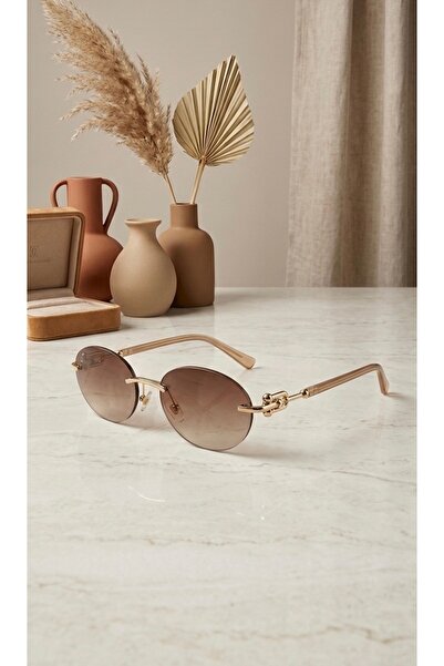 LOOKUP KADIN GÜNEŞ GÖZLÜĞÜ UV400 KORUMA KAHVERENGİ YENİ EFSANE SEZON KILIF VE...