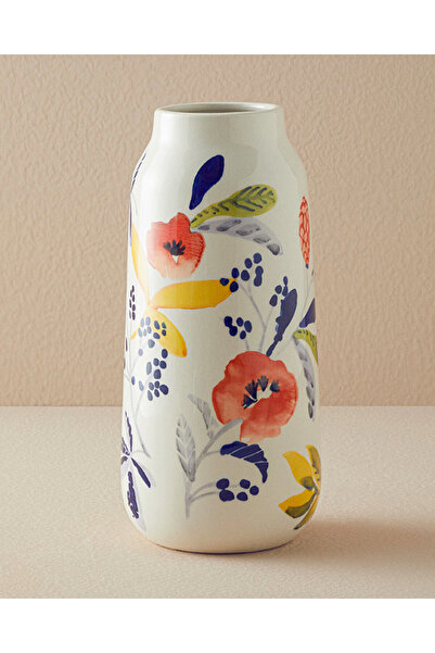 English Home Flowery Vazo Beyaz