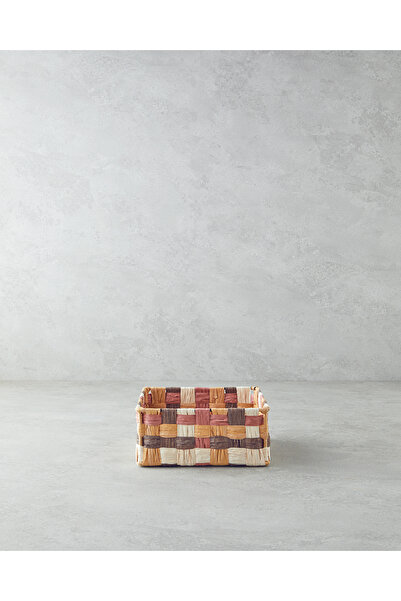 English Home Modern Square Kağıt İp Sepet Kahve
