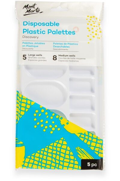 Mont Marte Πλαστική παλέτα μιας χρήσης 5 τεμαχίων