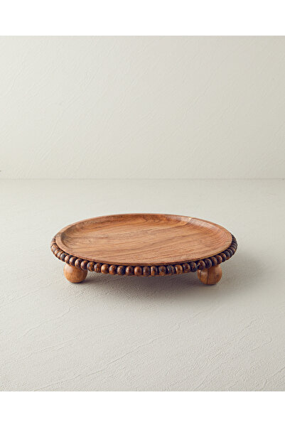 English Home Rustique Akasya Sunumluk 28x5 Cm Kahverengi