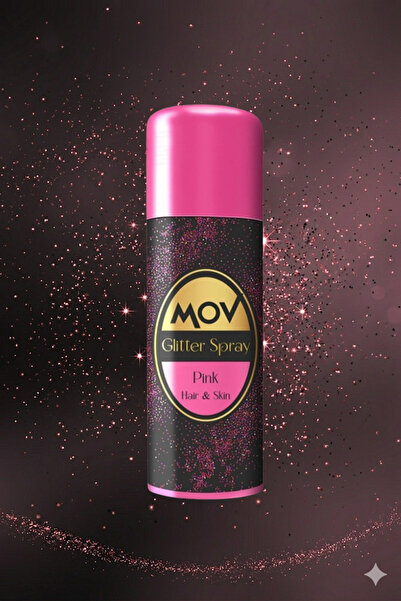 MOV Glitter Simli Sprey PEMBE 90 ML, Vücut-Saç Spreyi-Giysi-Tırnak Yoğun Işıl...