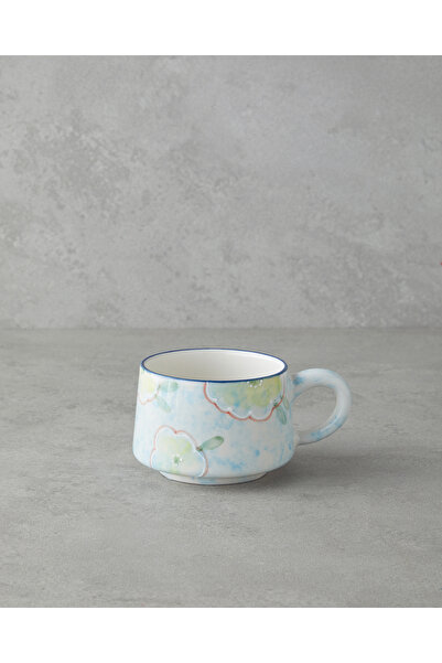 English Home Pastel Reflections Seramik Kupa 260 ml Mavi-Yeşil-Sarı