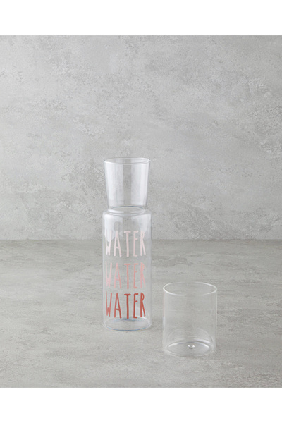 English Home Watery Cam Başucu Sürahi 750 ml + 250 ml Pembe