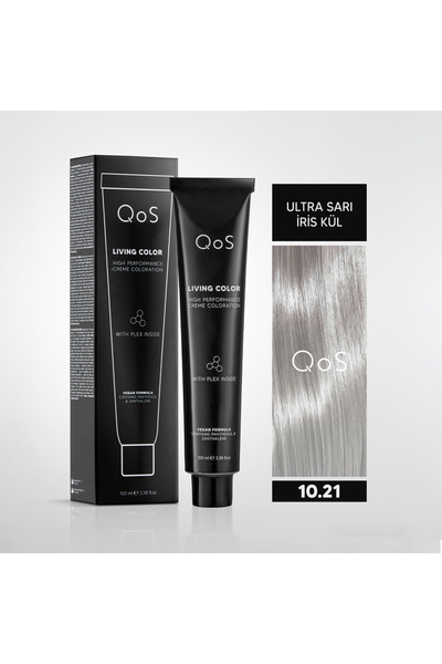 QOS LIVING COLOR 100 ML PLATIN BLONDE IRISE ASH 10.21