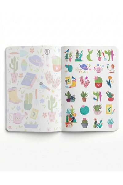 Meli Melek Agenda atemporală Melimelek Cactus Pink (cu autocolant)