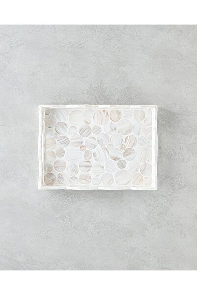 English Home Διακοσμητικός Δίσκος Perrine 35x25x5εκ. Κρεμ