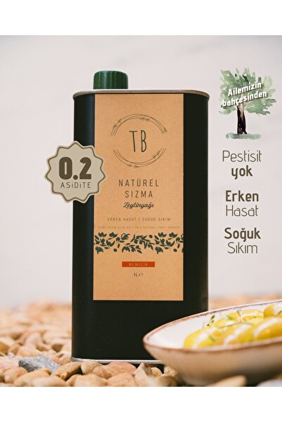 TB Olives 1 Lt MEMECİK ERKEN HASAT SOĞUK SIKIM ZEYTİNYAĞI