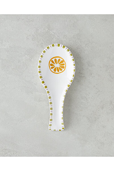 English Home Lemon Melamin Kaşıklık 24 cm Beyaz - Sarı