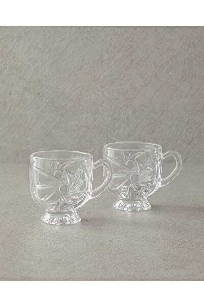 English Home Areca Cam 2'li Kupa Şeffaf