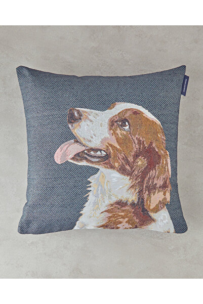 English Home Μαξιλάρι ριχτάρι από βαμβακερό πολυεστέρα Breton Blue