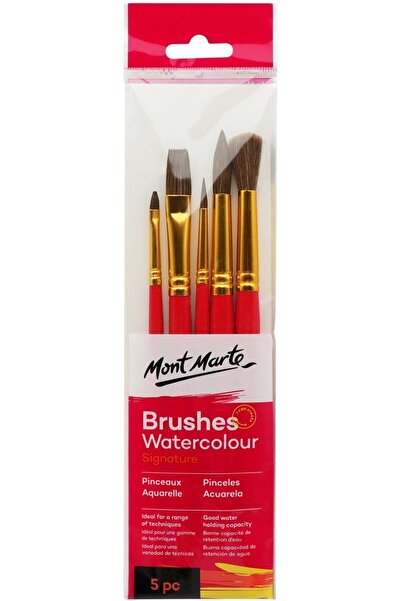 Mont Marte Σετ πινέλων MM Gallery 5 τεμαχίων - Signature ακουαρέλας