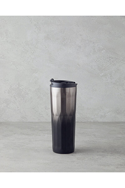English Home Good Mood Napoli Çelik Travel Mug 500 ml Siyah - Gri