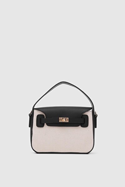 Tandi Bags Jody Siyah Kanvas El Ve Çapraz Çanta