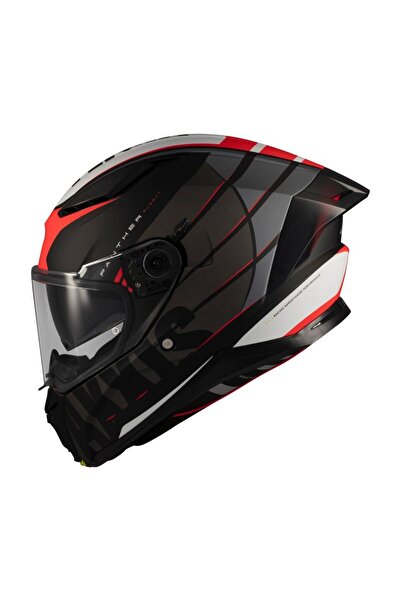 AXXIS PANTHER SV Kask Flight B5 Black Grey Red Glossy