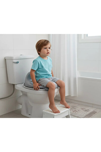 Babyjem Soft Kaymaz Klozet Adaptörü New Soft Gri