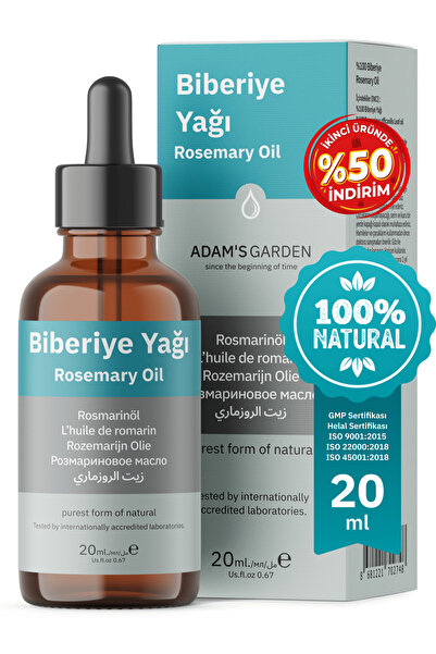 Adam's Garden Biberiye Yağı %100 Saf 20ml