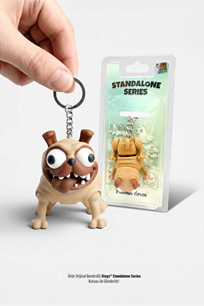 Xtoys Sevimli Çılgın Köpek Anahtarlık Çanta Aksesuarı ve Komik Hareketli Oyun...