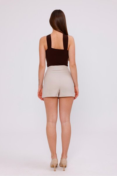 LA PANTE Shorts Skirt Women's Skirt with Shorts Mini Regular Waist Back Shorts Look Like Shorts