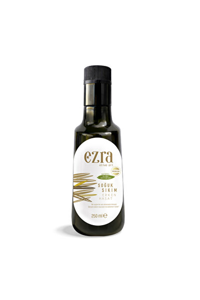 Ezra Olive Oil Premium Naturel Sızma Soğuk Sıkım 2024 Erken Hasat 250 ml Zeyt...
