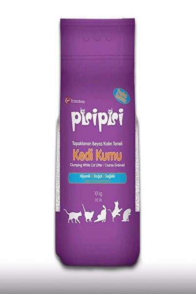 Pisipisi 10 Lt Kalın Pudralı Kedi Kumu