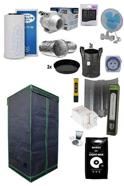 Grow Wizard 60x60x140 Bitki Yetiştirme Kabin Seti Hid