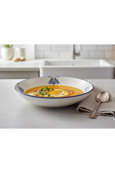 La Mediterranea Farfurie adâncă 21 cm, model Rosetta -