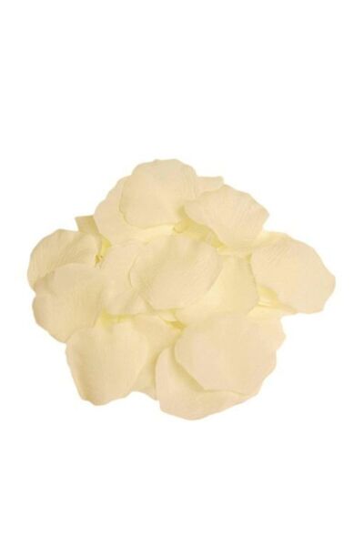 partidolu Krem Renkli Gül Yaprağı Şekilli Kumaş Konfeti 144 Lü 5 Paket ( 720 ...