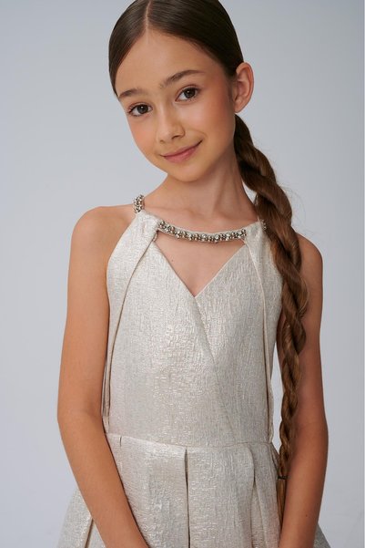 Lia Lea Bg Store Girl's Ecru Dress