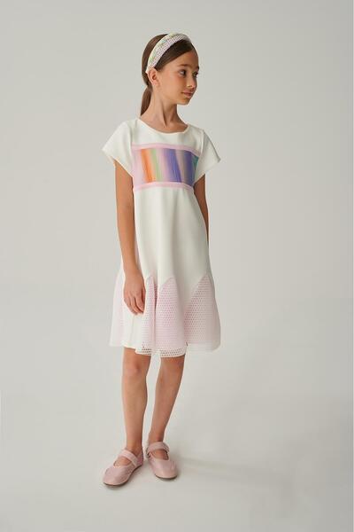 Lia Lea BG Store Λευκό φόρεμα για κορίτσια