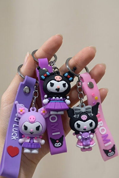 Birmem 3'lü Kuromi Anahtarlık Seti Farklı Tasarımlarda(Karışık Gönderim Yapıl...