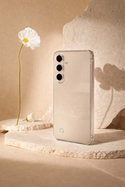 Vissona Samsung Galaxy S24 Uyumlu Kamera Korumalı Yanları Açık Sararmaz Sert ...