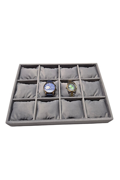 Moda fiesta Ξύλινη θήκη ρολογιών με 12 θήκες Baby Face Fabric Watch Organizer