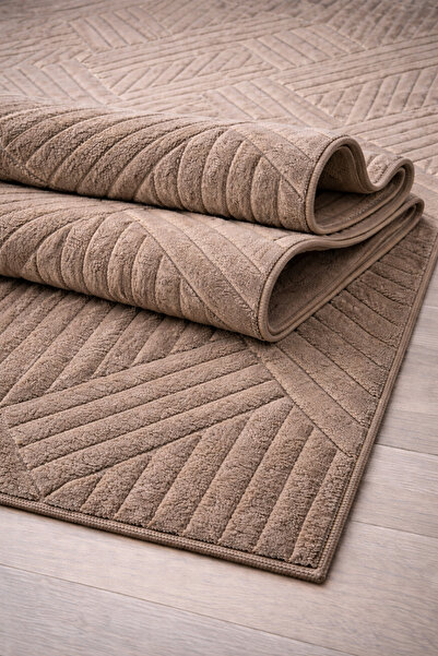 KEVLİNE Kevline Home Modern Dekoratif Halı Kaymaz Taban Yıkanabilir Salon Halısı