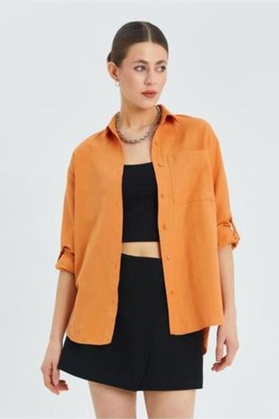 Hiccup Mixray long sleeve button-down shirt with Functional Pocket