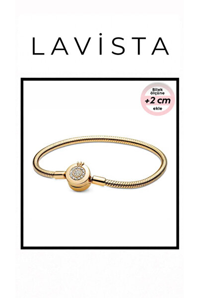 Lavista Silver Mini Taç Detaylı Renkli Gümüş Bileklik