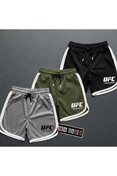 NewCabin New Season Trend Black-Khaki-Red Honeycomb Fabric 3-Piece Ufc Printe...