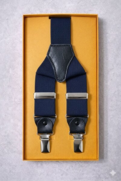 Ars Magic Box UNİSAX KLİPSLİ PANTALON ASKISI LACİVERT ESNEK