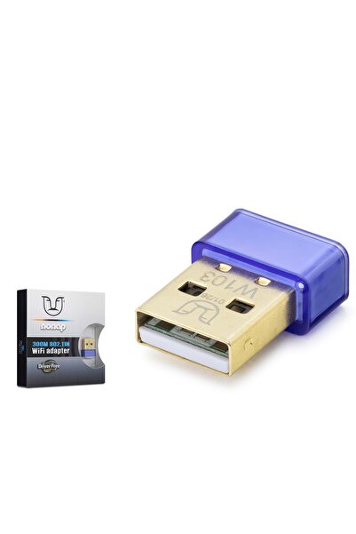 Genel Markalar W103 USB WiFi Adaptörü 300 Mbps DVR Uyumlu Mavi