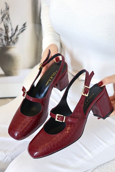 POLKA STORE Γυναικεία παπούτσια Coco Mary Jane Vintage με κοντό τακούνι και κ...