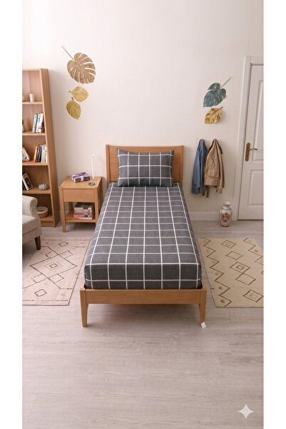 uykulife home collection Uykulife prugasti dimljeni beli karirani set plahti ...