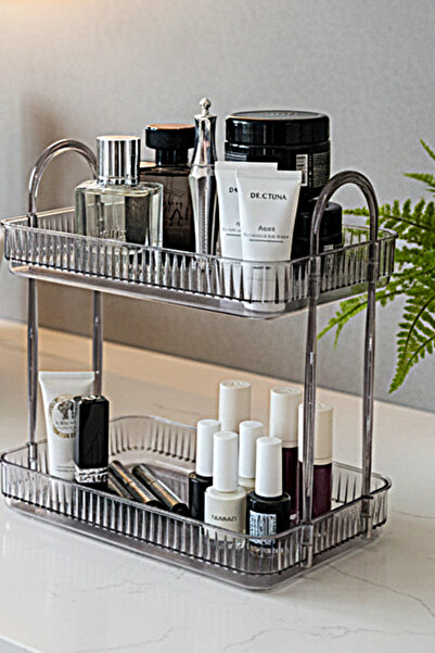 UNIQUE ME Οργανωτής μακιγιάζ 2 επιπέδων για καλλυντικά αξεσουάρ, ράφι μπάνιου...