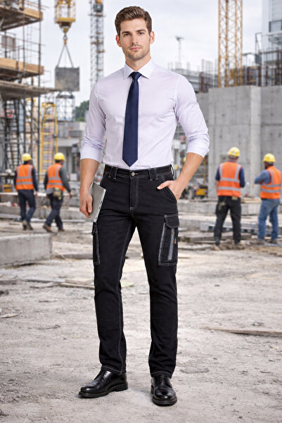 eser x workwear Berlin Esnek Likralı İş Pantolonu Çok Cepli Dayanıklı Workwea...