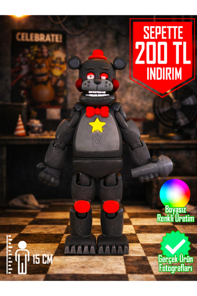 Suelo Butik FNAF Lefty Tüm Eklemleri Hareketli Five Nights at Freddy's Karakt...
